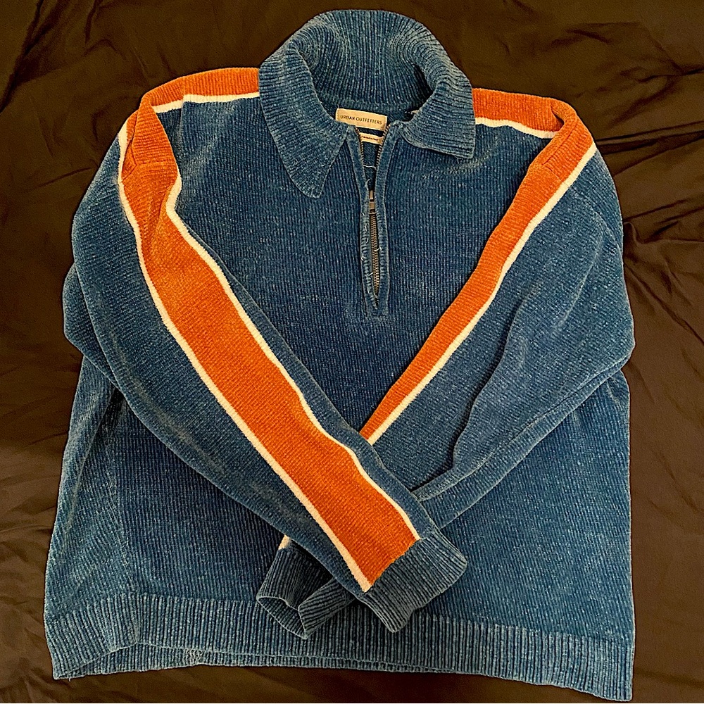 UO Velour Collared Jacket